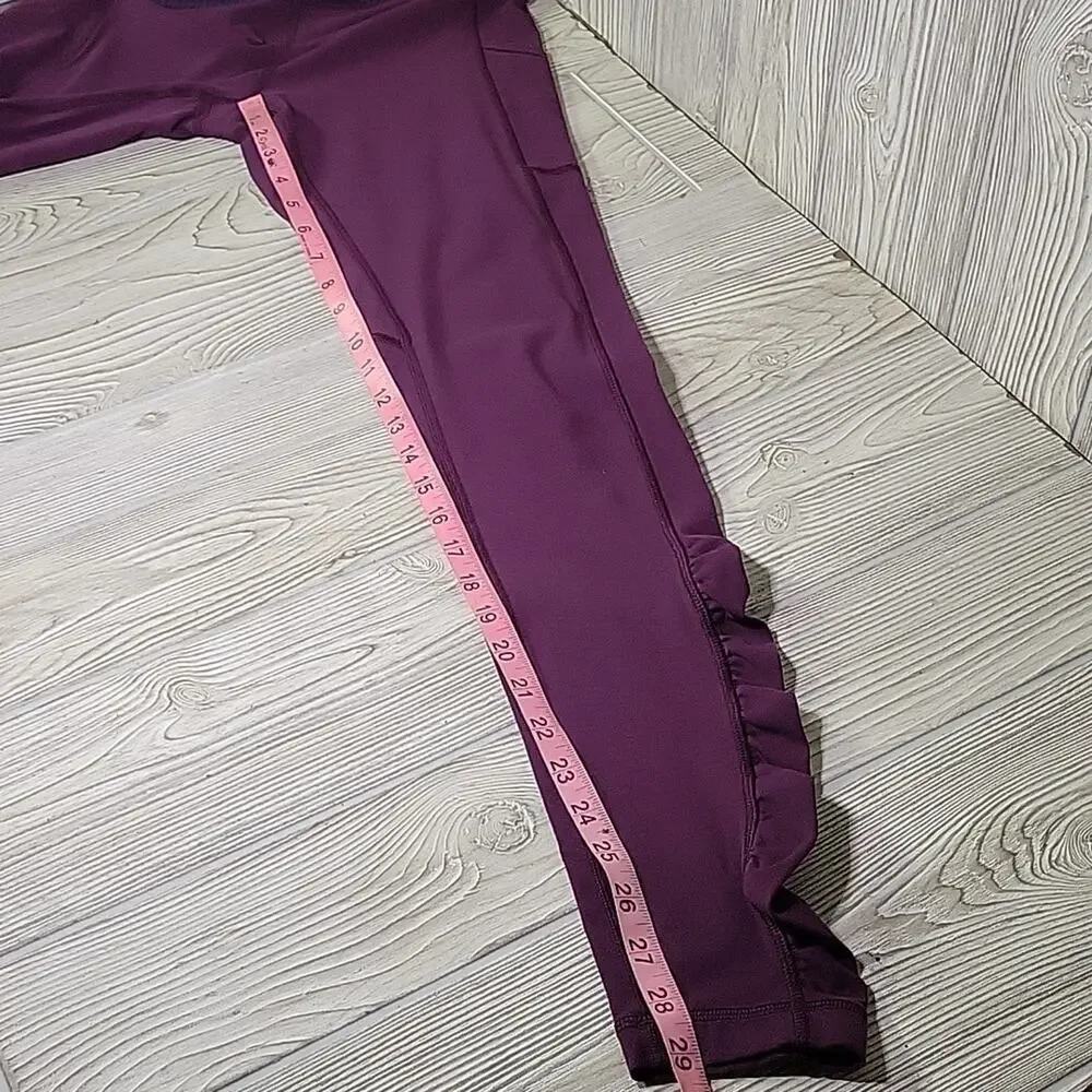 Lululemon Full Length Side Pocket Leggings Plum Womens Size 6 - Picture 9 of 10